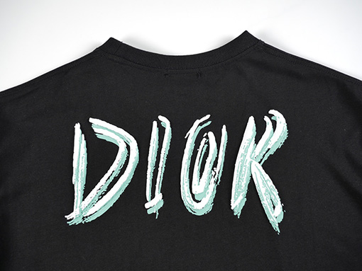 ディオール 手描きグラフィティ 大ロゴ 抽象ロゴプリント 半袖Tシャツ