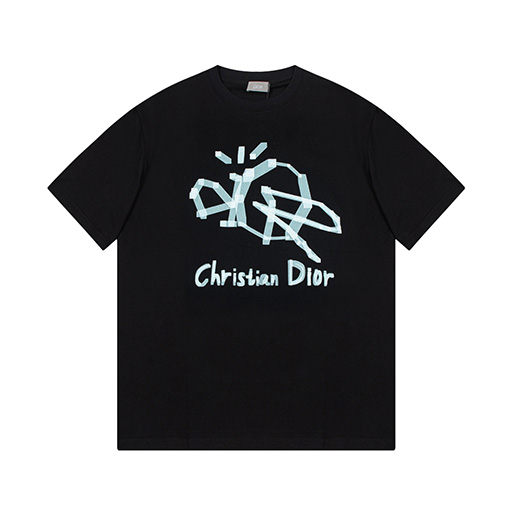ディオールスーパーコピー クラシック ドロップショルダー ゆったりフィット 半袖Tシャツ