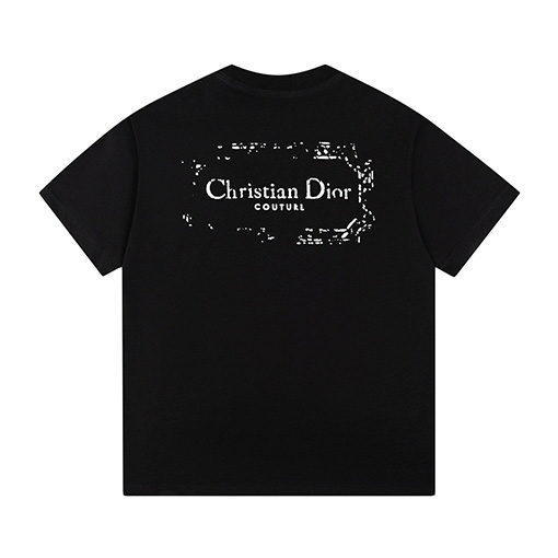 ディオールラバープリント工芸 フロント バック ロゴプリントTシャツ
