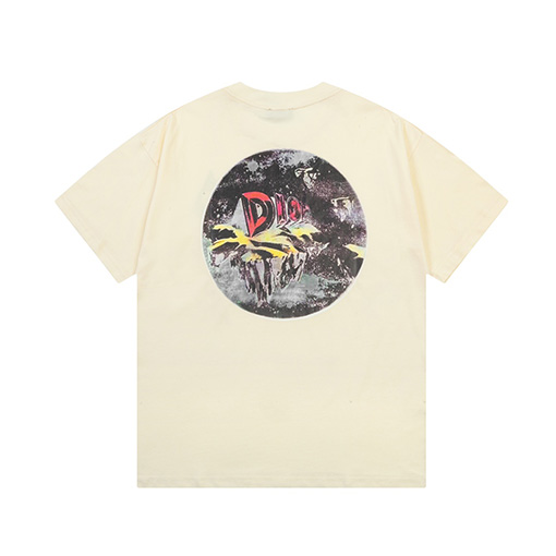 ディオールCDロゴ 風景プリント 半袖Tシャツ