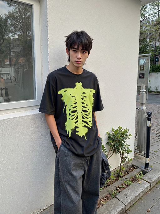 セント マイケル25SS“HIRTH AND DEATH“半袖Tシャツ