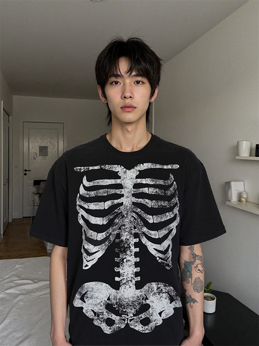 セント マイケル25SS“HIRTH AND DEATH“半袖Tシャツ