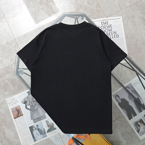 ディオールコピー新作 手描き風ロゴプリント クルーネック 半袖Tシャツ