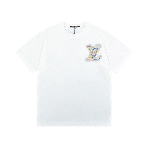 ルイヴィトンコピー手描き風 グラフィティ ロゴ プリント 半袖Tシャツ