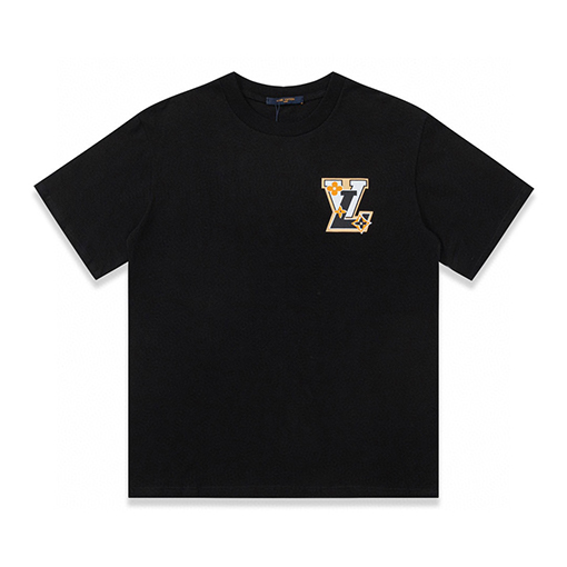 ルイヴィトンLV公式ランウェイモデル 巨匠デザイン プリント クルーネック 半袖Tシャツ