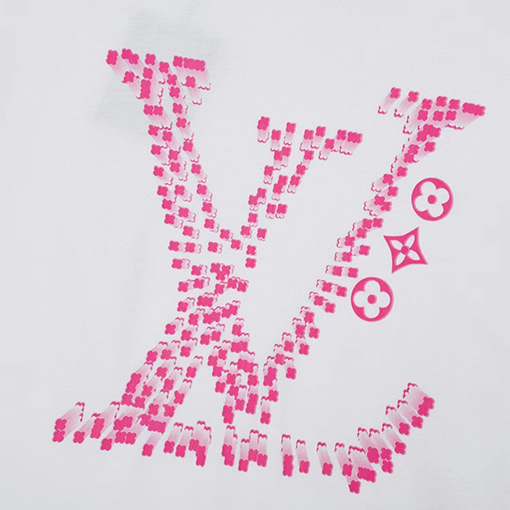 ルイヴィトン定番ロゴプリント デザイン メンズTシャツ