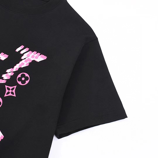 ルイヴィトン定番ロゴプリント デザイン メンズTシャツ