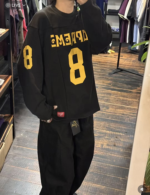 シュプリーム コピー SUPREME SS25 AFFILIATED L/S FOOTBALL TOP 8号 長袖Tシャツ