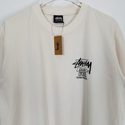 ステューシー SS25 DICE TEE PIGMENT DYED サイコロ アルファベット柄 プリント半袖Tシャツ