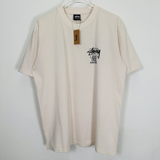 ステューシー SS25 DICE TEE PIGMENT DYED サイコロ アルファベット柄 プリント半袖Tシャツ