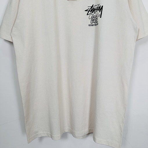 ステューシー SS25 DICE TEE PIGMENT DYED サイコロ アルファベット柄 プリント半袖Tシャツ
