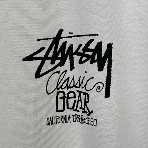 ステューシー SS25 DICE TEE PIGMENT DYED サイコロ アルファベット柄 プリント半袖Tシャツ