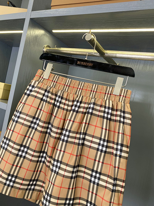 バーバリーチェック柄 ビーチショーツ カジュアルショートパンツ