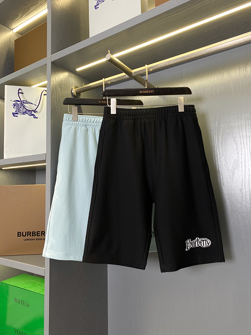 バーバリーヴィンテージ風プリント コットンショートパンツ