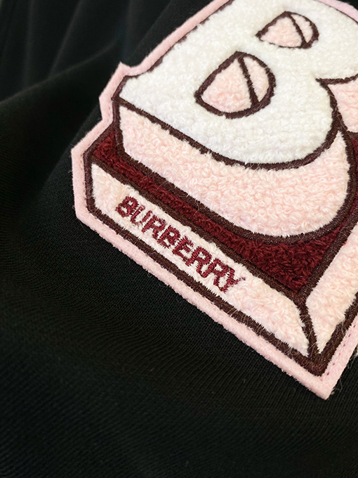 バーバリースーパーコピー アルファベット刺繍デザイン コットンフリース ワイドショートパンツ