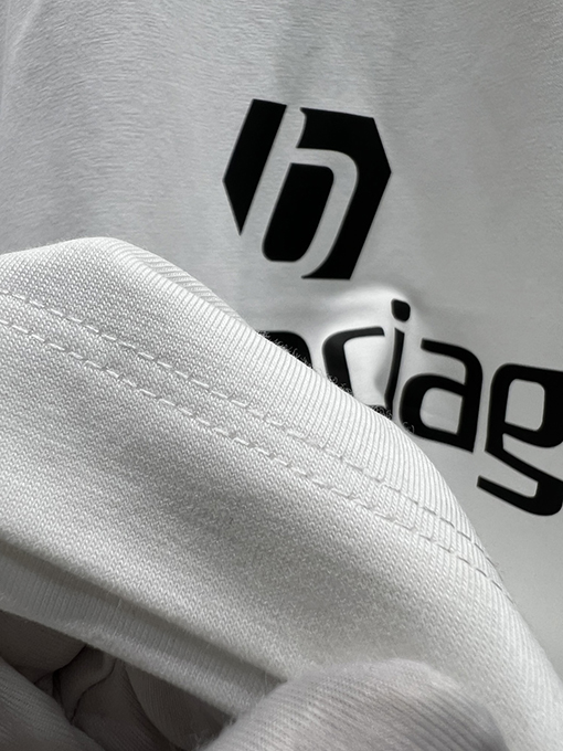 バレンシアガ バイカラーロゴデザイン クルーネック半袖Tシャツ
