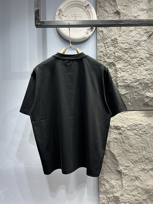 バレンシアガコピー ダッドシューズ ロゴデザイン クルーネック 半袖Tシャツ