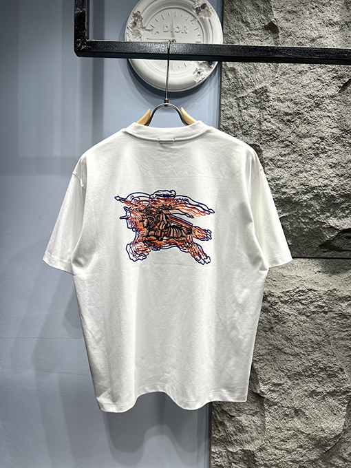 バーバリー アルファベットプリント クルーネック 半袖Tシャツ