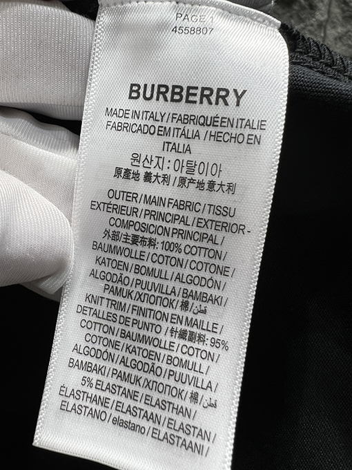 バーバリー アルファベットプリント クルーネック 半袖Tシャツ