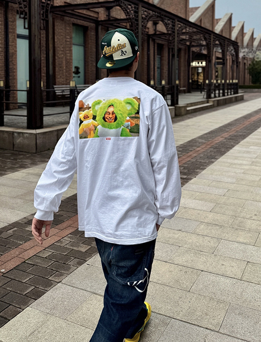 シュプリーム X Aphex Twin SS25 Donkey Rhubard 長袖Tシャツ
