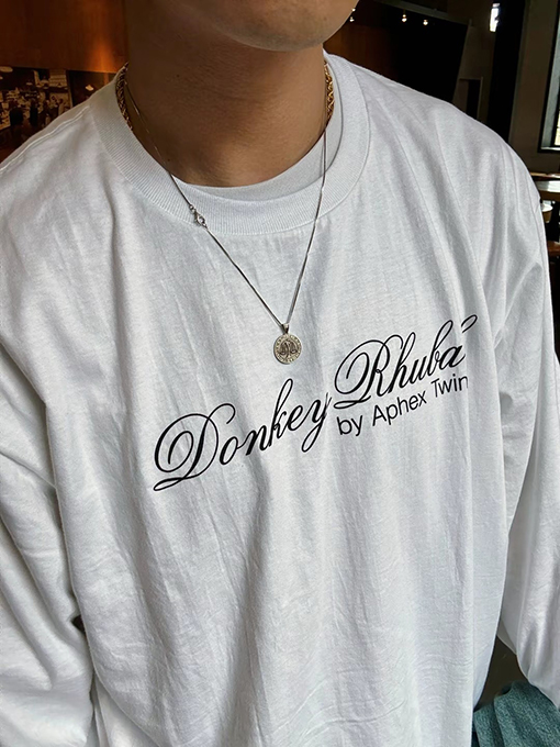 シュプリーム X Aphex Twin SS25 Donkey Rhubard 長袖Tシャツ