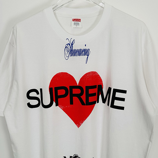 シュプリーム SS25 ANNOUNCING Loveロゴ入りTEE
