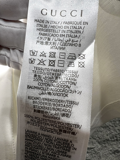 グッチ Gロゴ 幻影フロッキープリントTシャツ