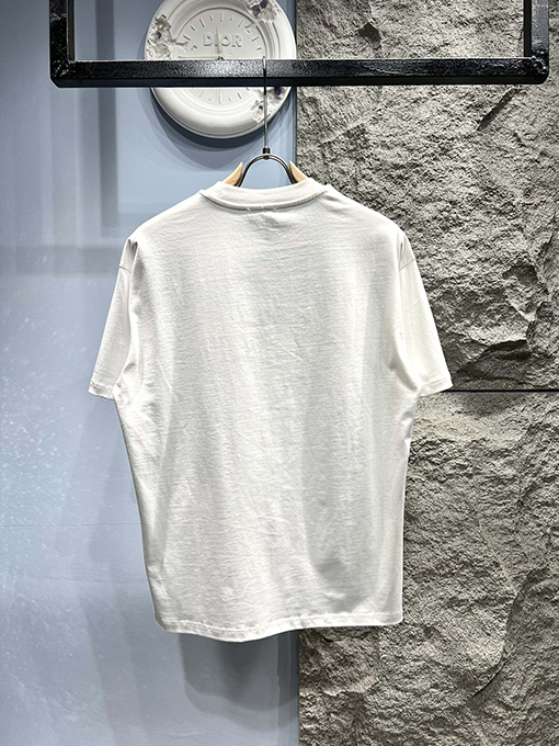 ディオール 新作 蛍光ロゴプリント 半袖Tシャツ