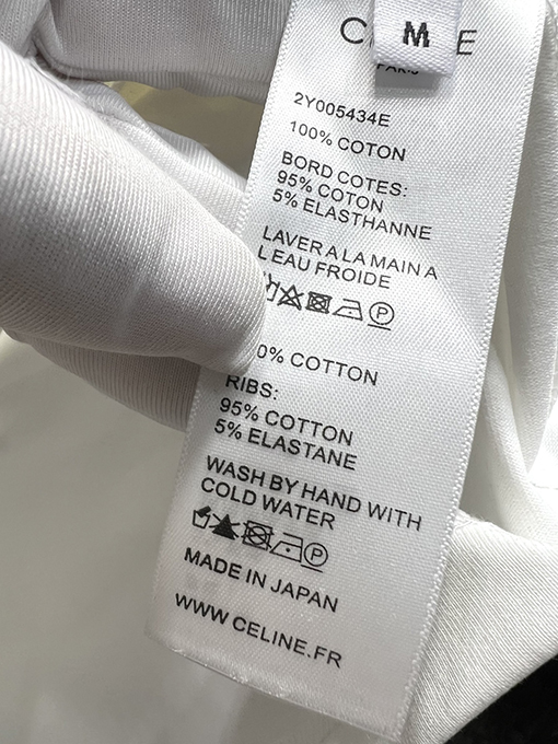 セリーヌ 新作 ワッペン刺繍ロゴ 半袖Tシャツ