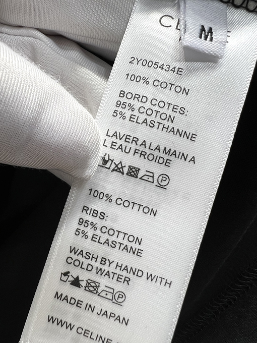 セリーヌ 新作 ワッペン刺繍ロゴ 半袖Tシャツ