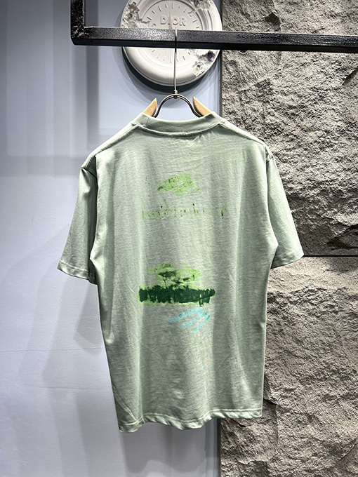 バレンシアガ ダメージ加工 ロゴプリント 半袖Tシャツ