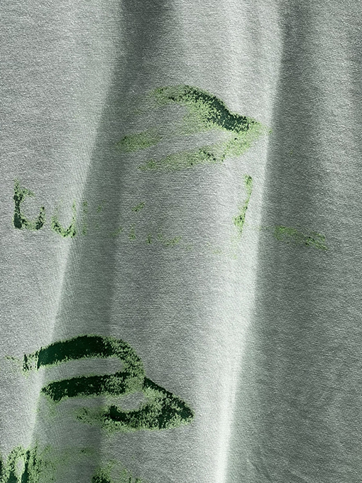 バレンシアガ ダメージ加工 ロゴプリント 半袖Tシャツ