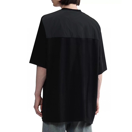 プラダスーパーコピーシンプルロゴ フェイクポケット 半袖Tシャツ
