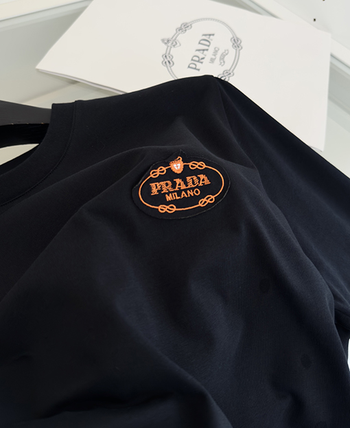 プラダ ゆったりシルエット クルーネック 半袖Tシャツ