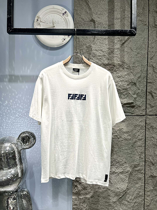 フェンディ 新作 ダブルFロゴ 半袖Tシャツ