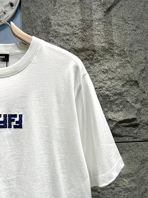 フェンディ 新作 ダブルFロゴ 半袖Tシャツ
