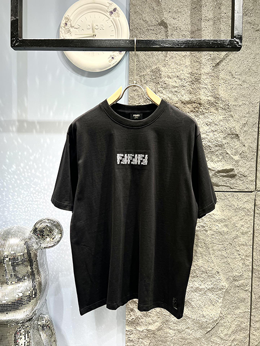 フェンディ 新作 ダブルFロゴ 半袖Tシャツ