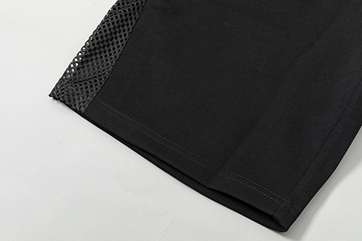 フェンディ ダブルFF刺繍ロゴ メッシュ切り替え 5分丈ショートパンツ