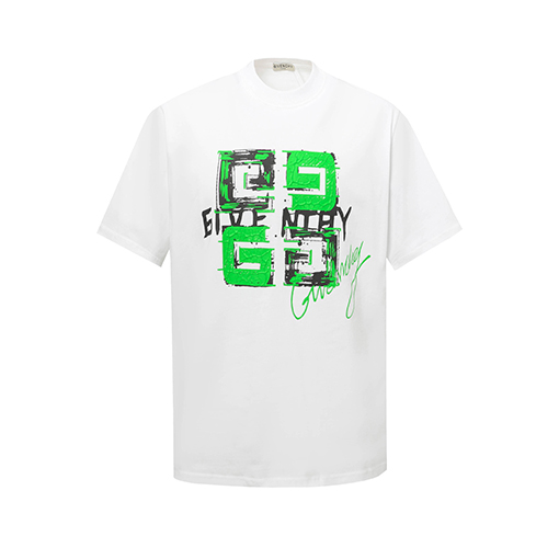 ジバンシイ高品質厚手プリント+ラバーコーティング 半袖Tシャツ