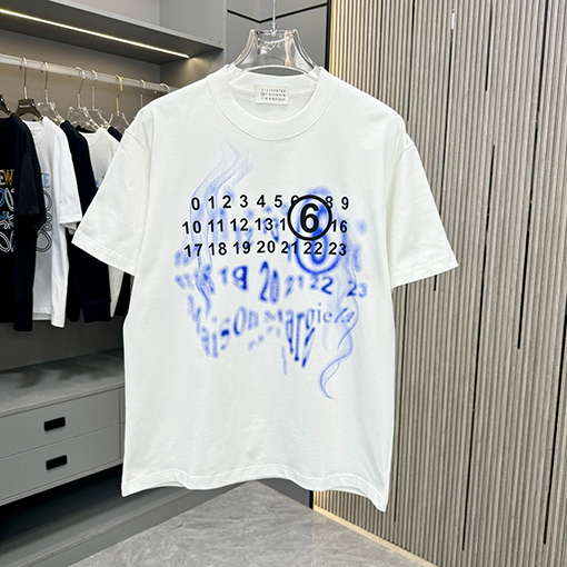 マルタンマルジェラクルーネック半袖Tシャツ