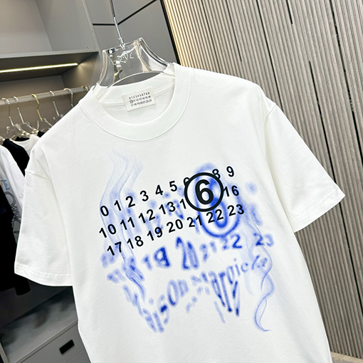 マルタンマルジェラクルーネック半袖Tシャツ