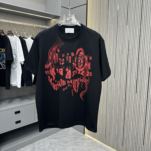 マルタンマルジェラクルーネック半袖Tシャツ