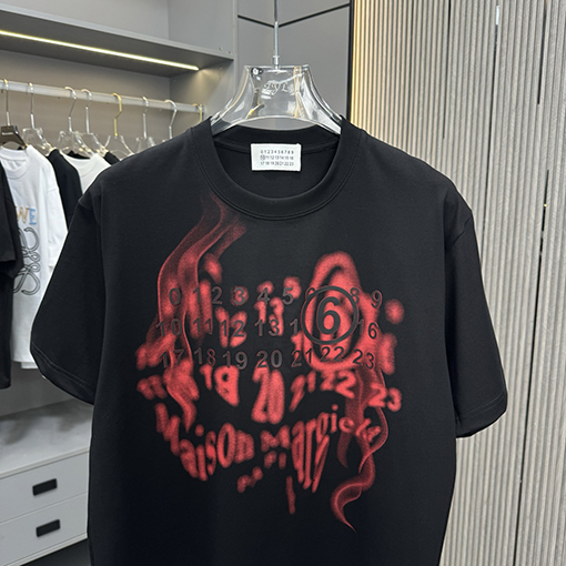 マルタンマルジェラクルーネック半袖Tシャツ