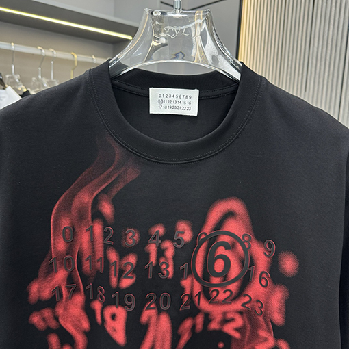 マルタンマルジェラクルーネック半袖Tシャツ