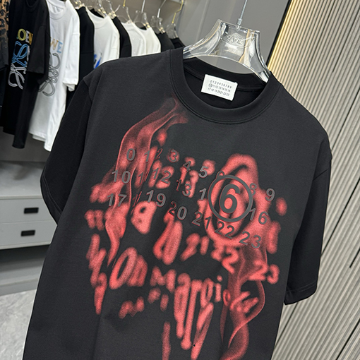 マルタンマルジェラクルーネック半袖Tシャツ