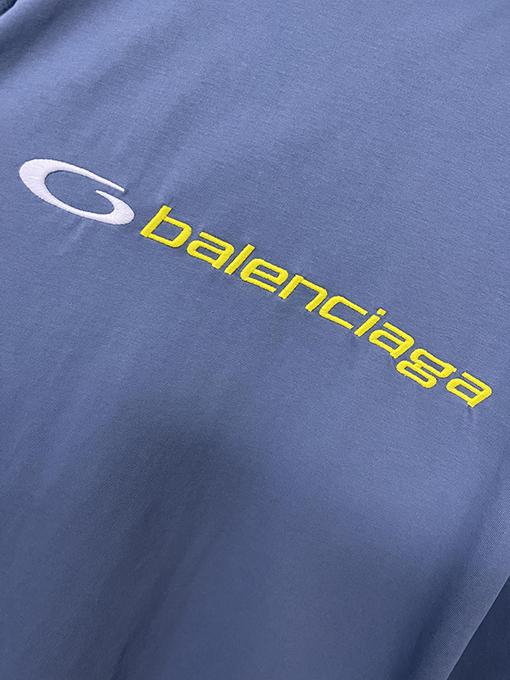 バレンシアガ25SS 新作 サークルロゴ 前後刺繍 半袖Tシャツ