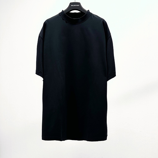 バレンシアガテープデザイン クルーネック 半袖Tシャツ