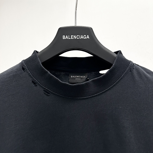 バレンシアガテープデザイン クルーネック 半袖Tシャツ