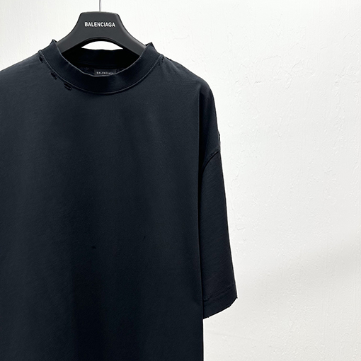 バレンシアガテープデザイン クルーネック 半袖Tシャツ