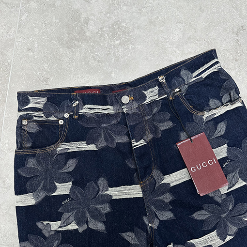 グッチジャカード デニムショートパンツ